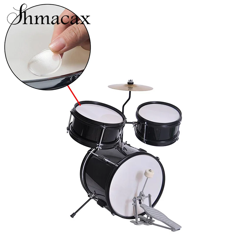 6 Pcs Drum mute pad silicon gel muffler percussion instrument silencer practice