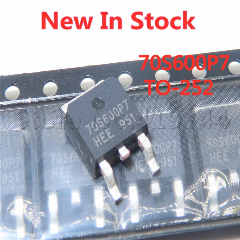 10PCS/LOT 70S600P7 IPD70R600P7S SMD TO-252 MOS field effect tube 700V 20.5A In Stock NEW original IC