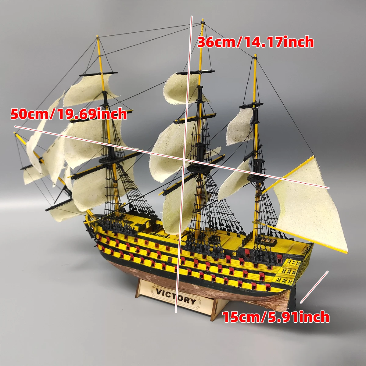 1/200 HMS Victory Savaş Gemisi - Model Kit U Boat incelemesi ve fiyatı