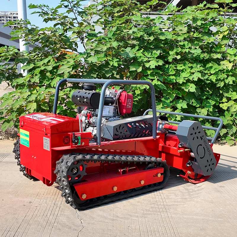 

Customized Chinese Factory Hot zero Turn Robot Electric 24V Battery Remote Control Crawler Lawn Mower