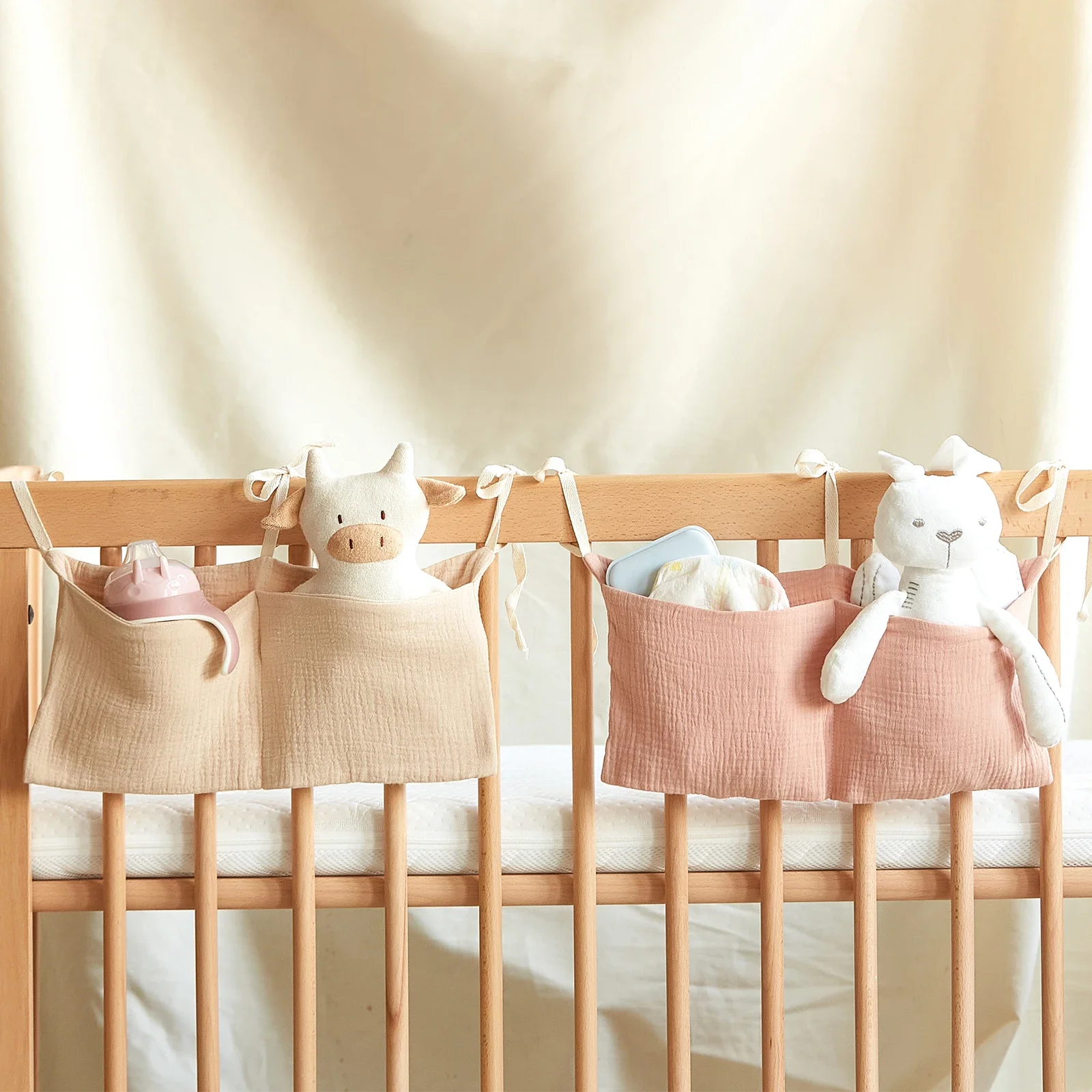 

vvocci For Kids Baby Bedding Diaper Bag Multifunctional Newborn Bed Headboard Organizer New Portable Baby Crib Storage Bag