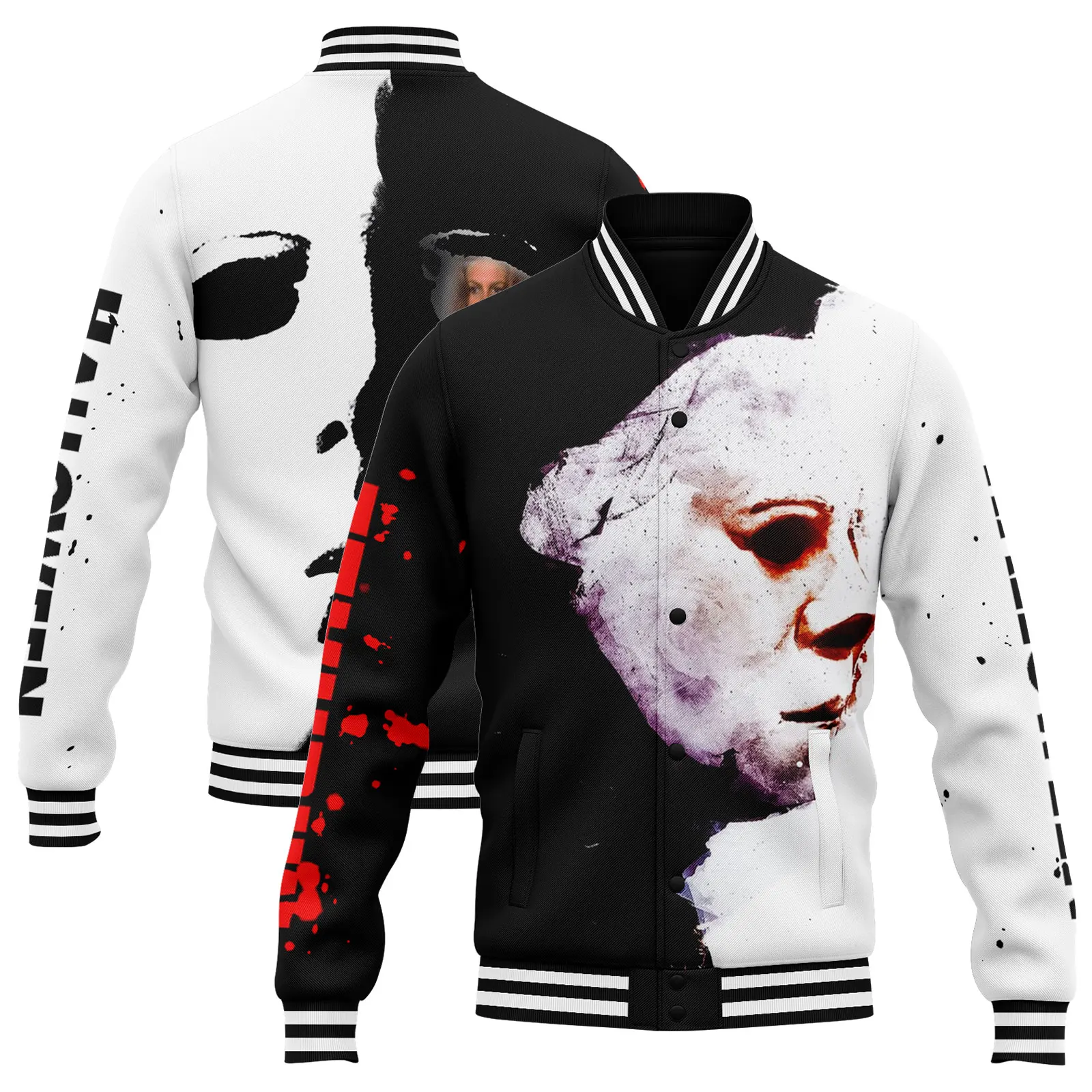 Dropshipping Print on demand Jacket Halloween Design custom print Jacket