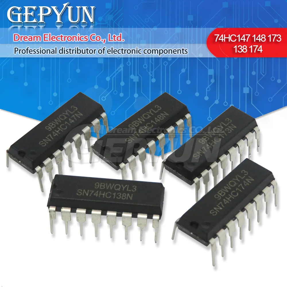 10PCS SN74HC138N DIP 74HC138N 74HC138 DIP-16 SN74HC139N SN74HC147N SN74HC148N SN74HC173N SN74HC174N 74HC139 74HC148 74HC174