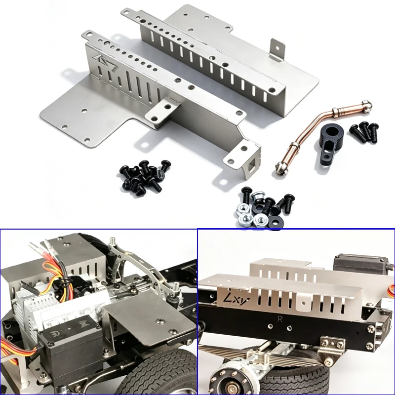 LXYRC Metal Second Floor Slab for 1/14 Tamiya RC Truck for SCANIA 770S R620 for VOLVO for BENZ Arocs for MAN TGX Car Accessories