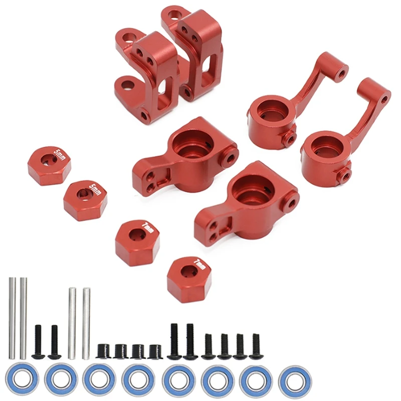 Steering Block&Caster Block&Rear Hub&Hex Adapters For 1/10 ECX 2WD Series Ruckus Torment Brutus Circuit Upgrade Parts