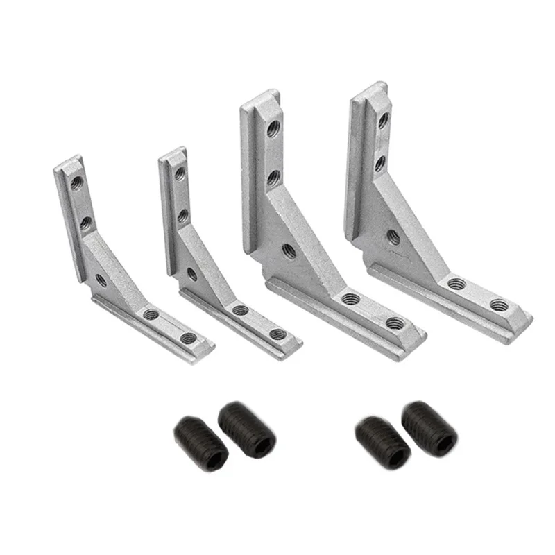 2020 3030 4040 Aluminum Profile Corner Bracket, Universal Angle Connector, Groove Fixing Hardware for Panel & Door Frame