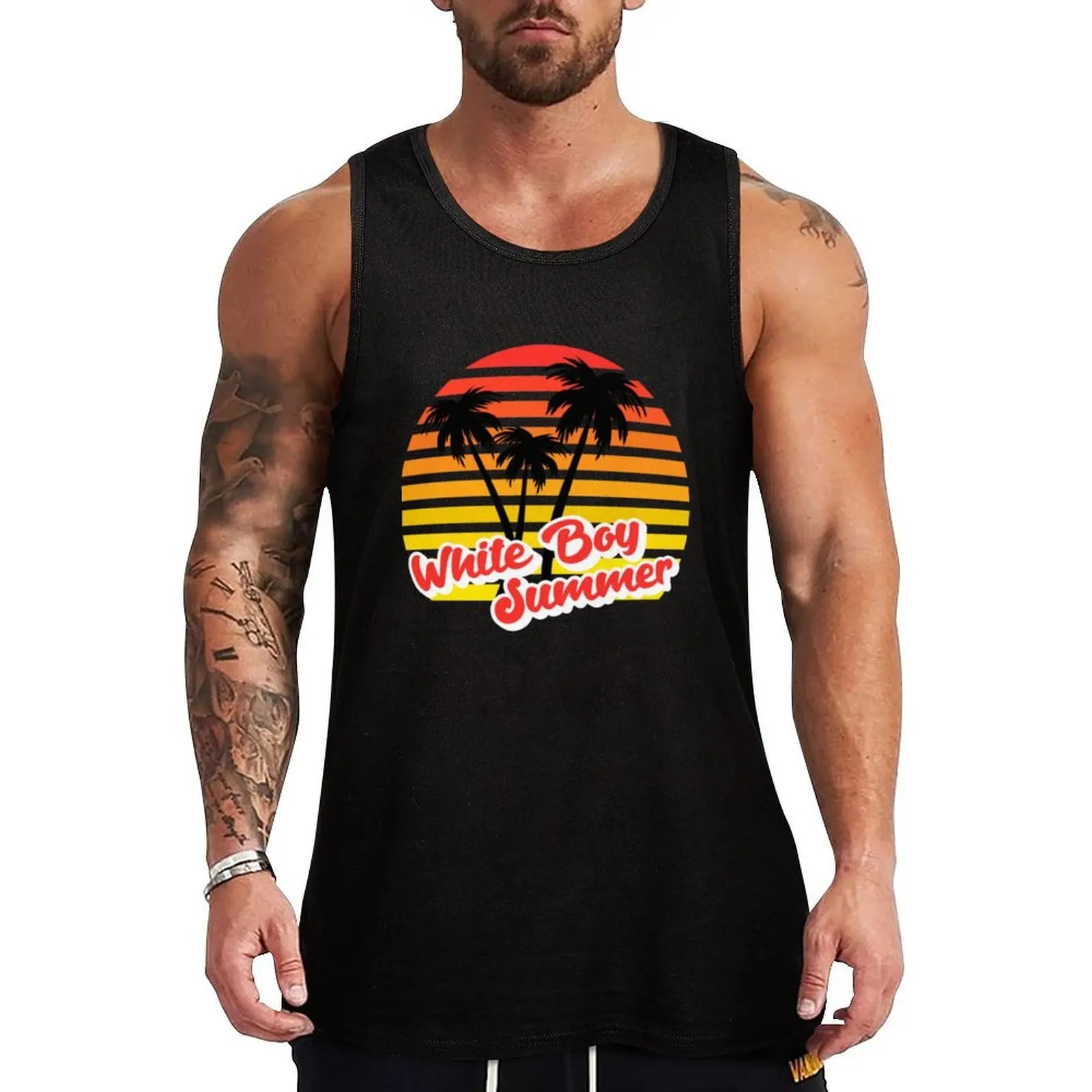 

White Boy Summer Classic Tank Top Men's cotton t-shirt t shirts cotton t-shirts man