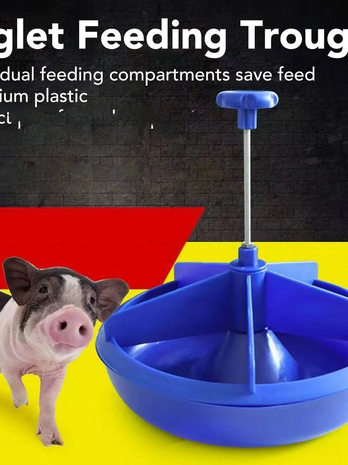 plastic-piglet-feeding-trough-round-baby-pig-food-dish-with-5-slots-no-brand-registered-trademark-before-2011-bag-strap-acces