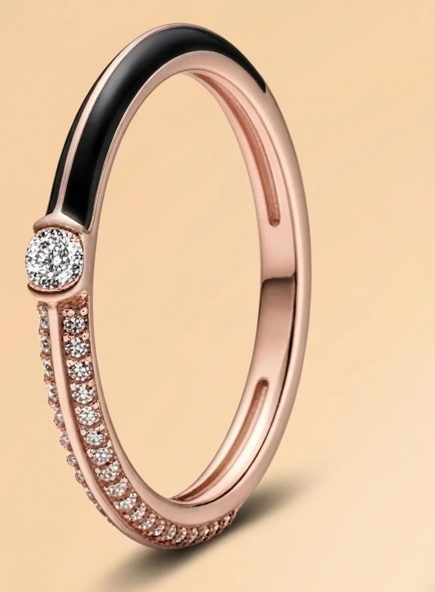 Full Eternity Paved Zircon Ring Multi Color Gem Option Silver Rose Gold Gold Slim Minimalist Wedding Daily Wear Finger Ring