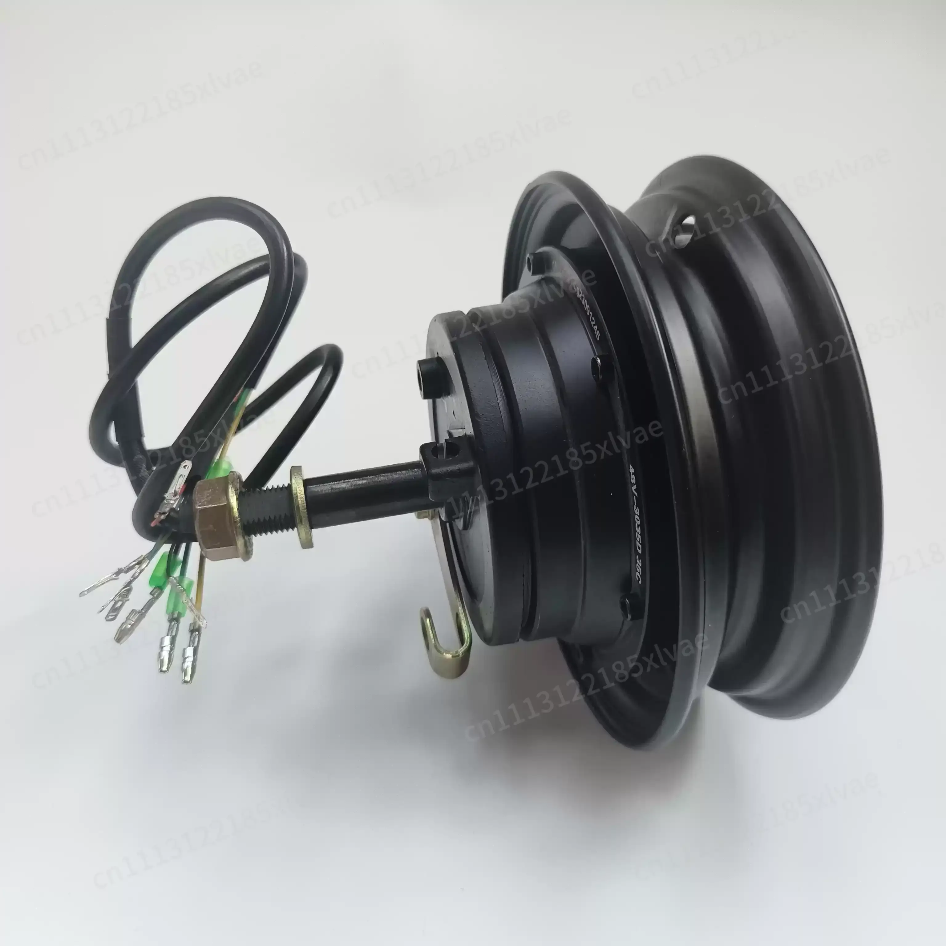 10 Inch Single Shaft BLDC Hub Motor with Integrated Drum Brake, Drive Unit Replacement for Premium Mini Electric Tricycles