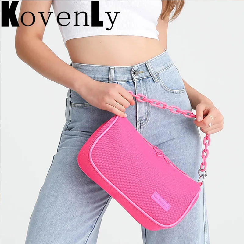 Casual Shoulder Bags for Women 2022 Canvas Shoulder Bag Sport Fashion Simple Zipper Shoulder Purse Female Leisure Crossbody Bag