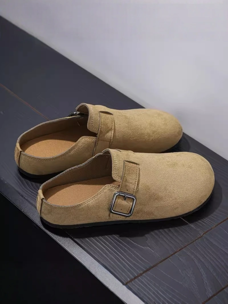 

Birkent Men's Summer Slip-On Casual Lightweight Office Indoor Slippers Easy to Wear Home Comfortable Flat Heel Breathable PU