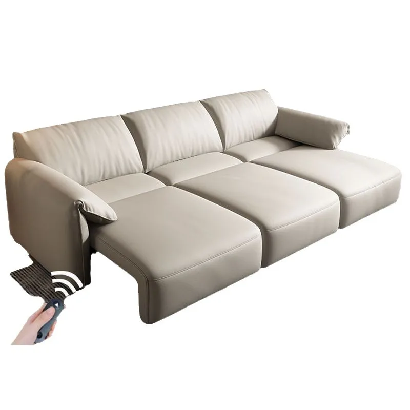 

Italian, Elephant, Ears, Electric, Functional, Leather, Sofa Bed, Modern, Minimalist, Automatic, Retractable