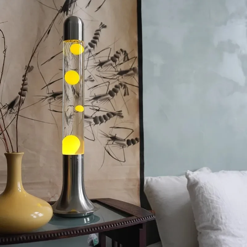 Classic Retro Lava Lamp Liquid Motion Effect Creative Design Decorative Lighting for Living Room Bedroom Office Desk Lamp