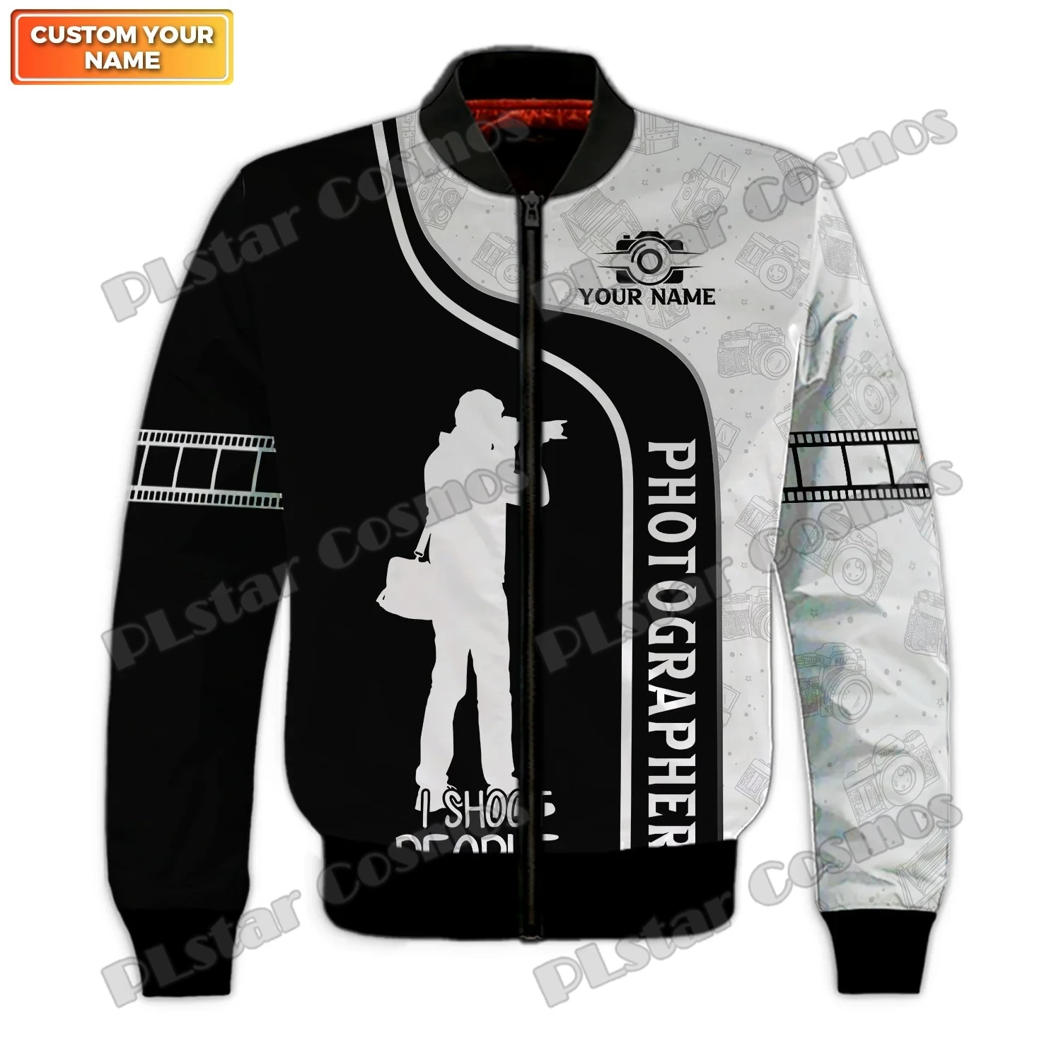 Videographer Custom Camera Tools 3D All Over Printed Men's Bomber Jackets Winter Unisex Casual warm thick Zipper Jacket FXU07