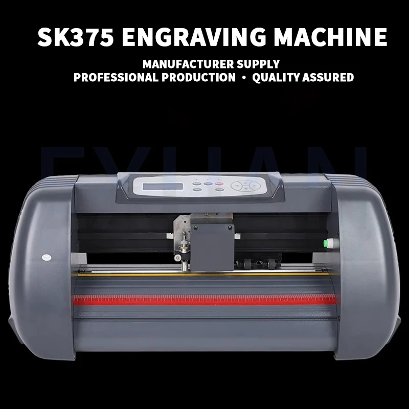 Vinyl Cutter Machine 90-240V Vinyl Plotter Printer 375MM Max Paper Feed Printer Cutting Plotter Computer Windows Software