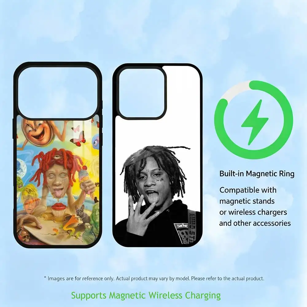 Rapper T-Trippie R-Redd  Phone Case For iPhone17,16,15,14,13,12,11 Plus,Pro Supports Magnetic Wireless Charging