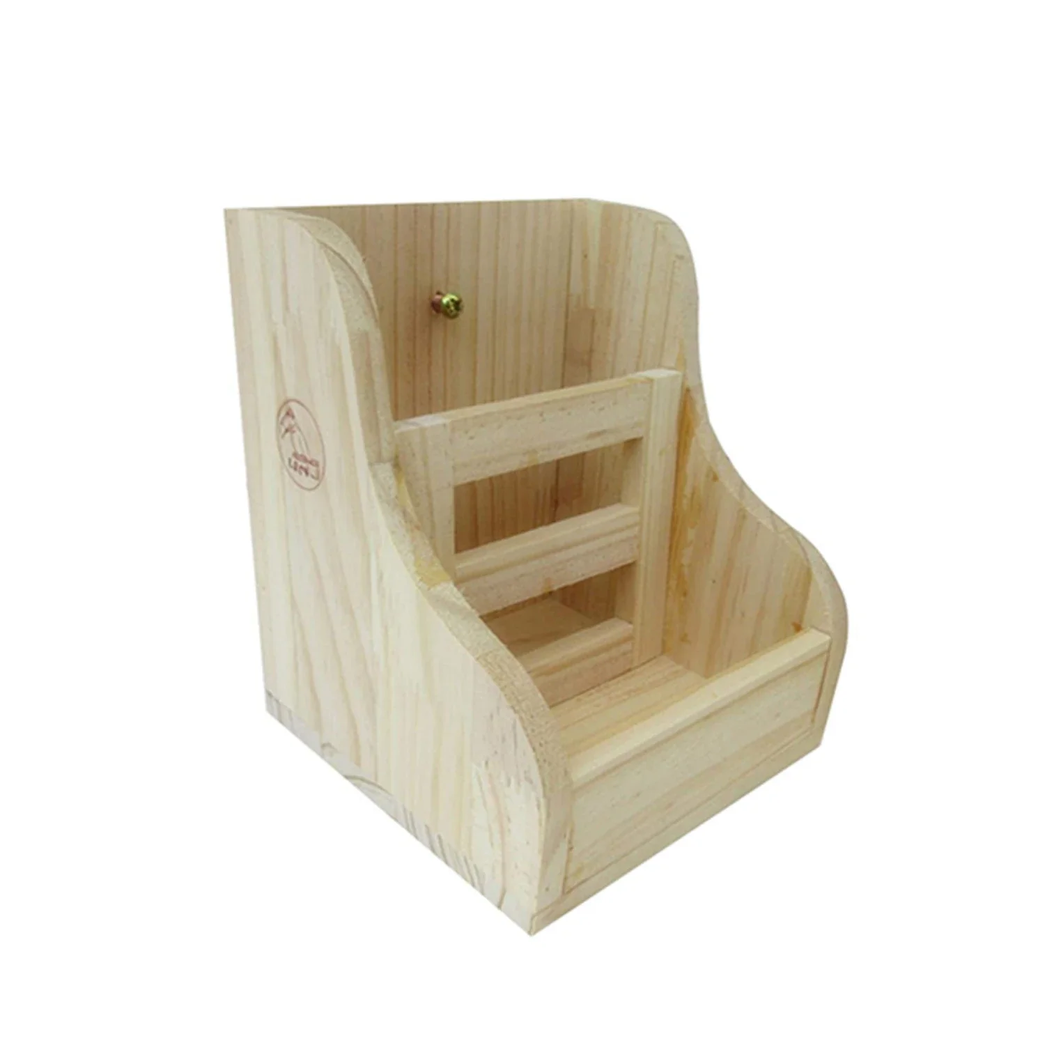 Premium Enriched Wooden Hay Feeder Box with Bowls - Healthy Ideal Choice for Small Animals - Top Quality Portable Feeding Soluti