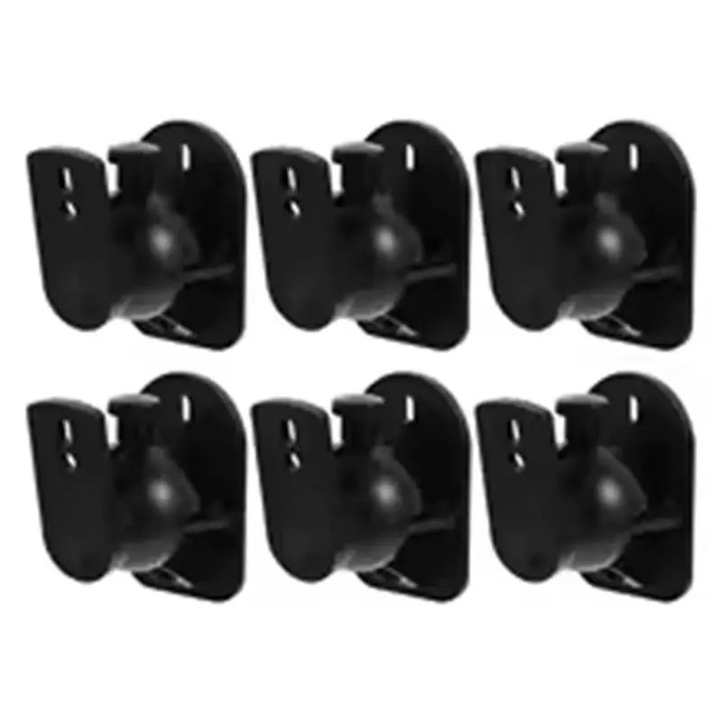 

FC-[IANC-AB01] 6 Sets Soundbar Speaker Mount Brackets, Wall Rack Audio Stand For Surround Sound