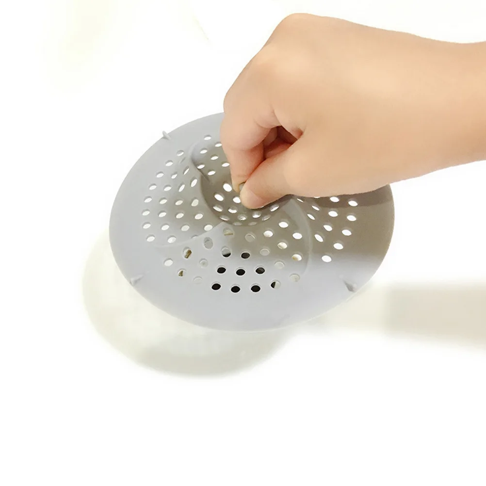 

4Pcs Sink Filters Silicone Hair Clogging Kitchen Bath Tub Pool Drain Cover Home Supplies Floor Drain Cover