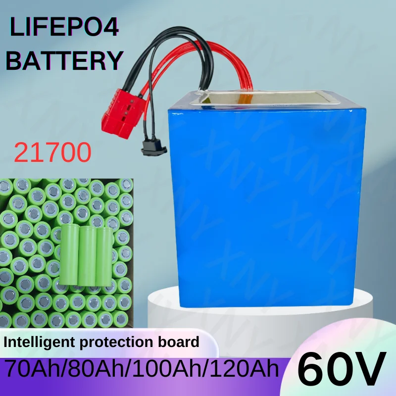 

Батарея d' Vissation Lifepo4 pour vélo électrique et scooter, grande moto, зарядное устройство haute capacité, 60В, , 80Ач, 100Ач, 120Ач