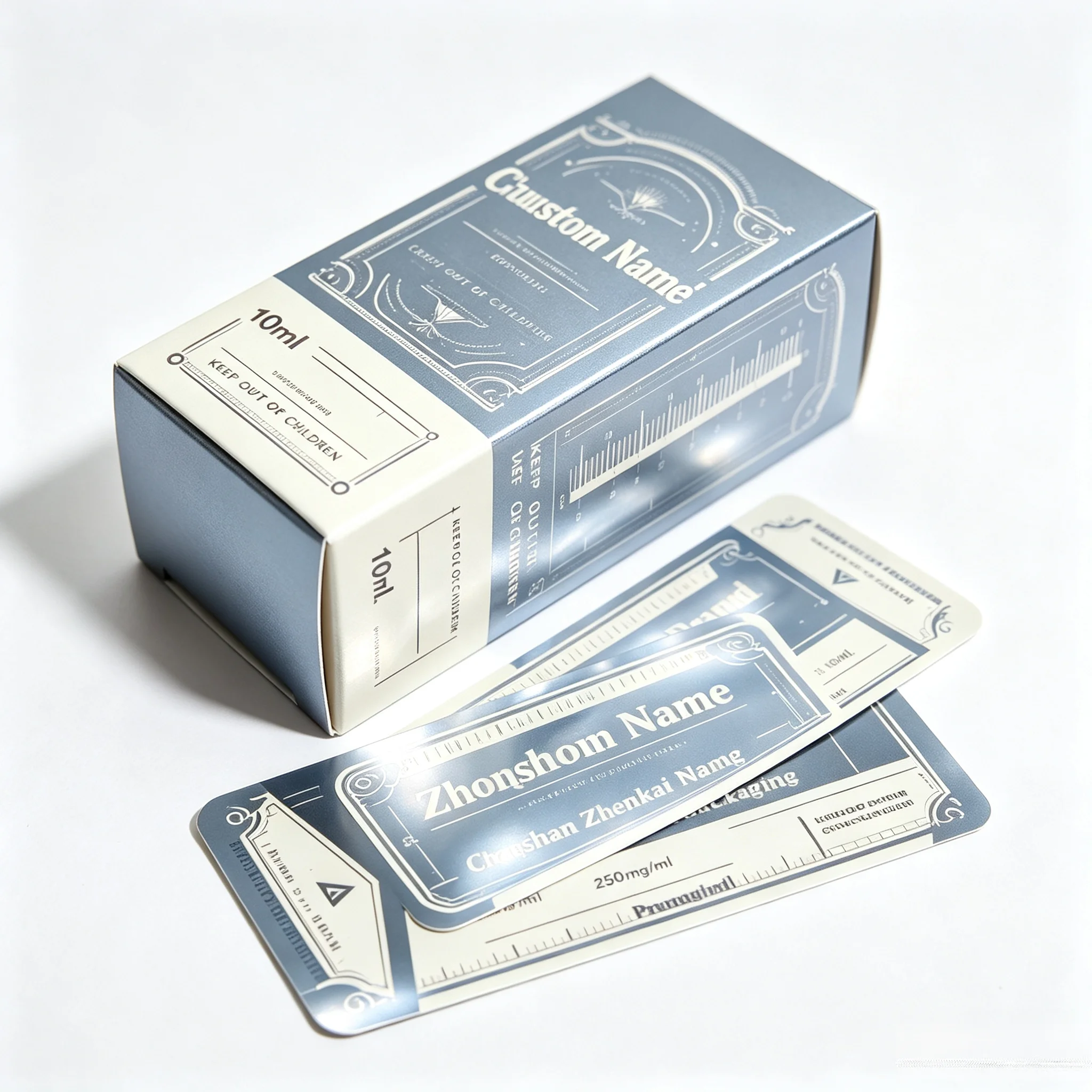 Injectable Health Supplement Vial Precision Printed Labels,Waterproof High Temp Resistant Self Adhesive Peptide Stickers