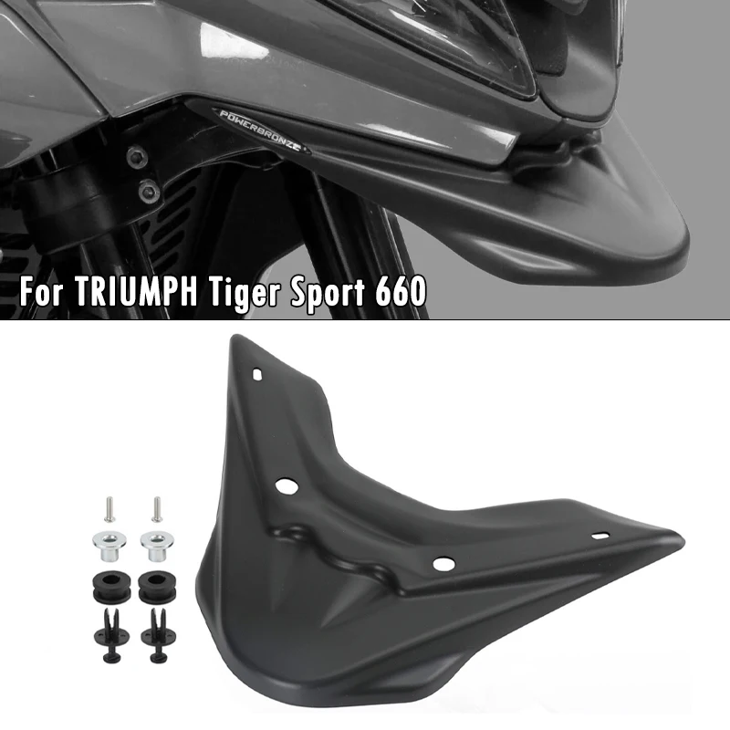 

For TRIUMPH Tiger Sport 660 800 22-25 Beak Nose Extension Cover ABS Plastic Spoiler Front Winglets Fairing Aerodynamic Wing Kit