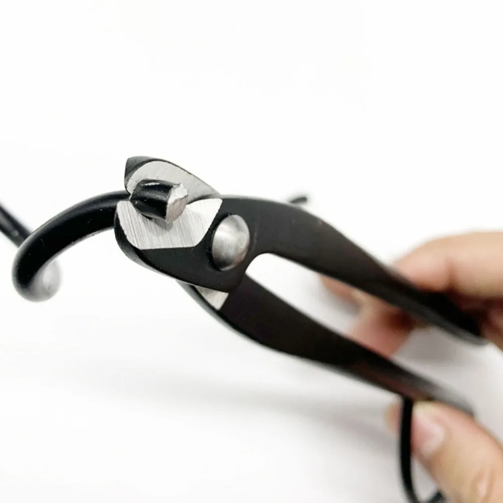 Durable Alloy Steel Pruning Shears Concave Edge Round Edge Garden Shears Ergonomic Handle Black Branch Cutter