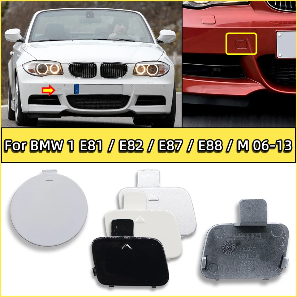 Couvercle de crochet de remorquage de pare-chocs avant, pour BMW série 1 E81 E82 E87 E88 M 2006 – 2013, coque de remorque de transport, capuchon de décoration de pare-chocs