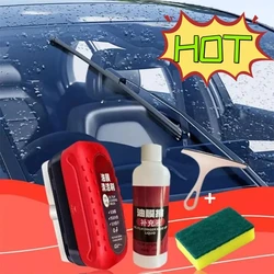 2024 Car Glass Glossy Powerful Car Windshield Cleaner Oil Film Remover Car Window Glass Cleaner Removes Dirt Car Cleaning Brush