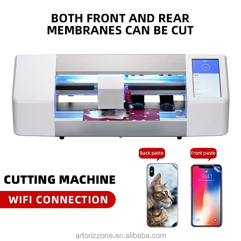 완전히 사용자 정의 자동 휴대 전화 화면 보호기 나노 Tpu 하이드로 겔 절단 필름 기계 스마트 폰 다이 커팅 머신