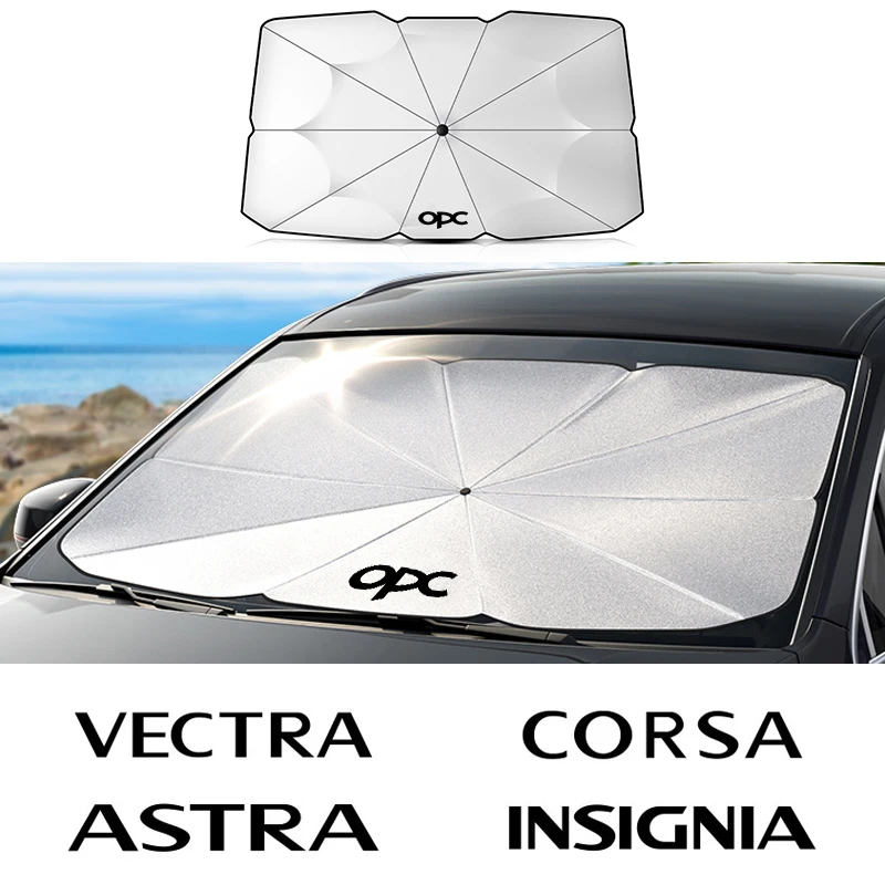 Auto Sonnenschutz Windschutzscheibe Sonnenschutz für Opel OPC Astra JHGK Insignia Corsa DBE Mokka Vectra Sonnenschutz Zubehör