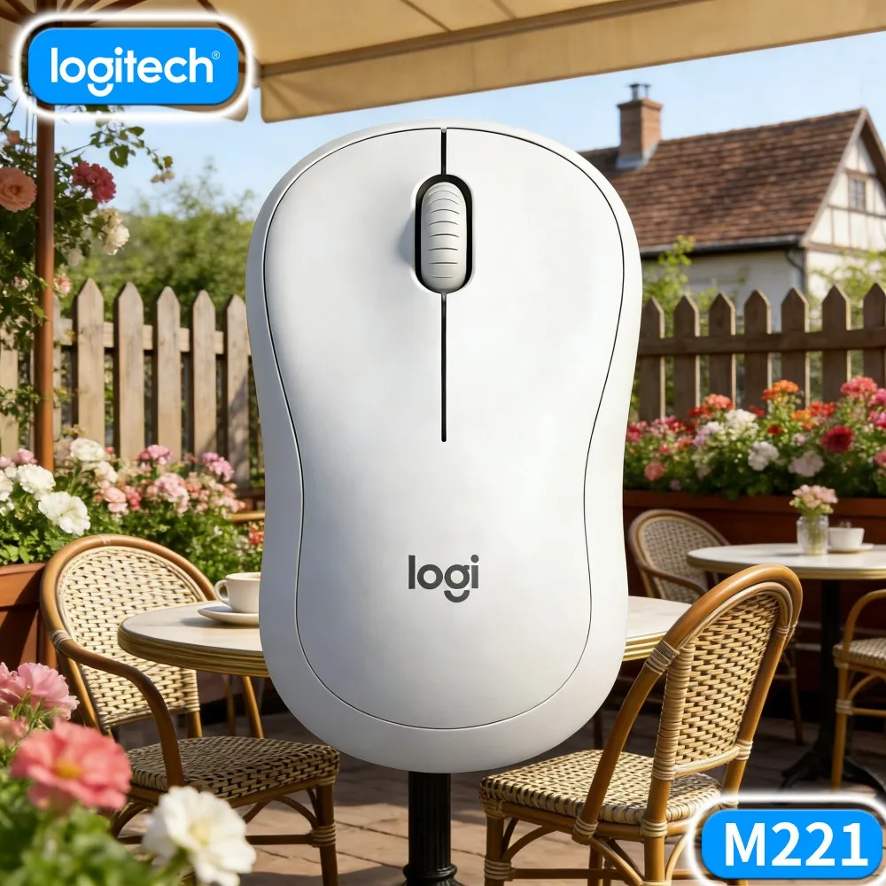 Logitech M221 Wireless Mice 2 4G Stable Connection Light Weight 1000DPI For Daily Office Study Laptop Desktop PC Usage