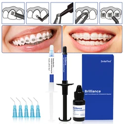 Zahnarzt Dental Kieferorthopädische Klebstoff Set Licht Heilung Metall Keramik Halterung Hosenträger Unsichtbare Aufsätze Kleber Mittel Materialien Kit