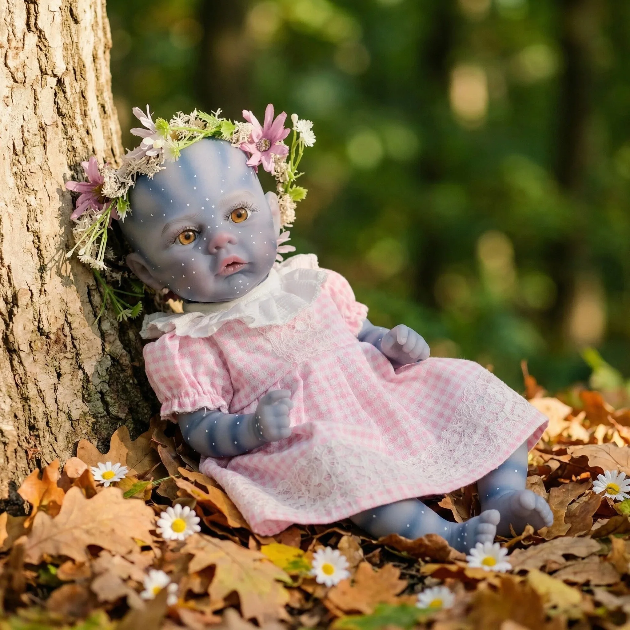 

NPK 12inch Newborn Reborn Doll Handmade High Quality Avatar Meadow Lifelike Soft Touch Small Cute Handy Doll for Collectors