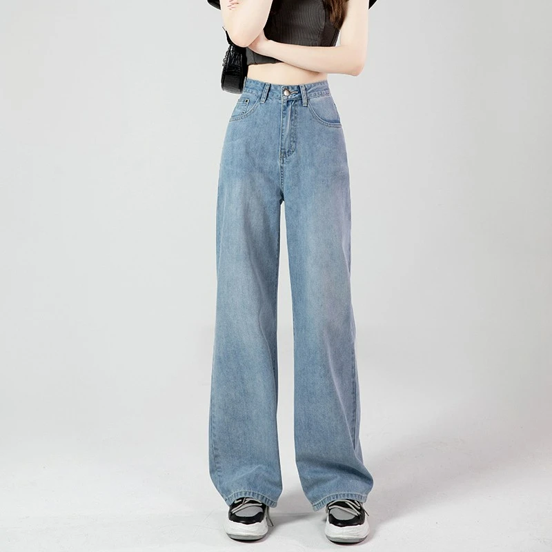 Fashion Jeans Woman Wide Pants Cowboy Pants for Women Clothing Jeans Clothing 2023 High Waisted Jeans For Woman 90s Clothes