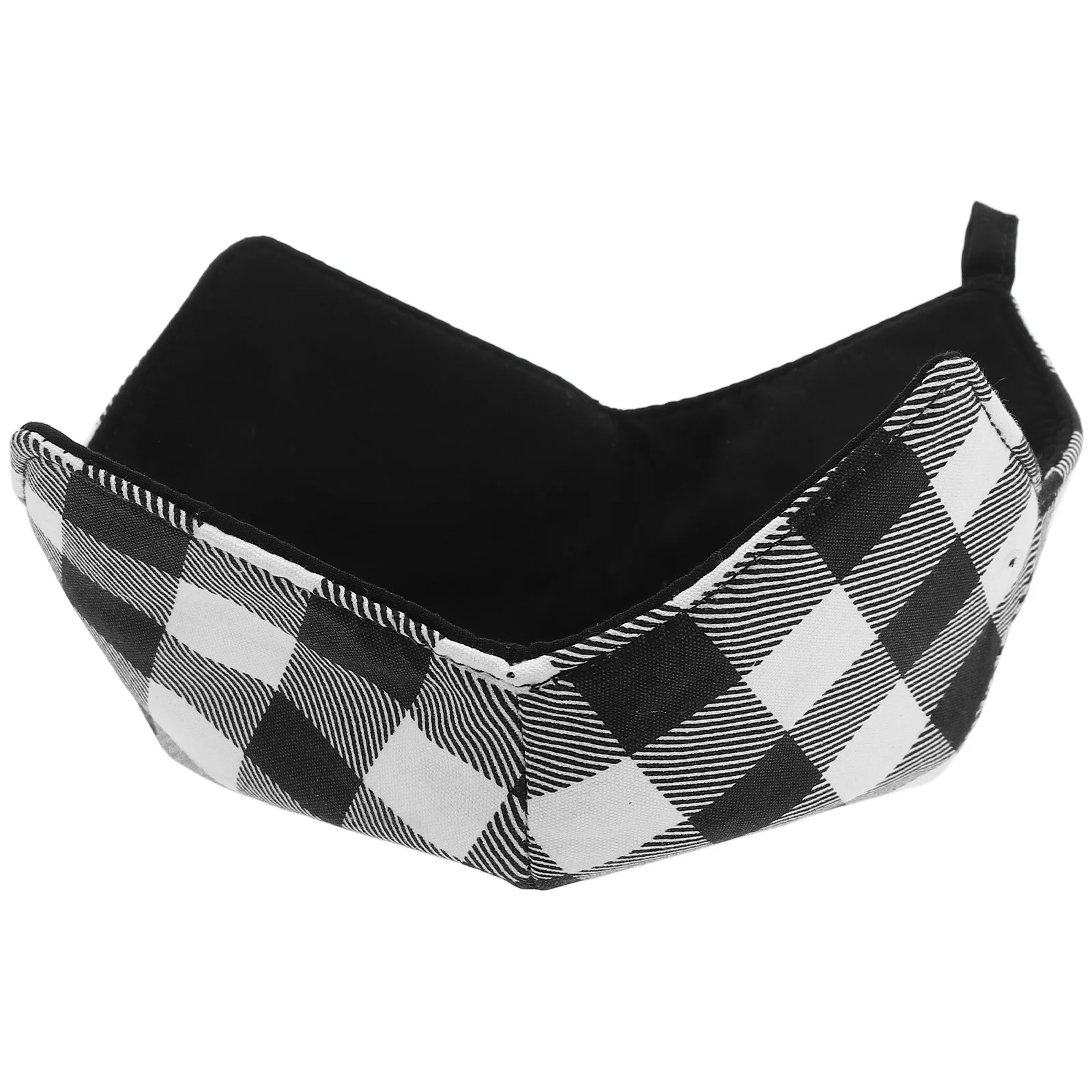 

Gingham Cozy Microwave Holder Heat Resistant Kitchen Mat Anti-Scald Cover Soup Bowl Holder Insulation Bowl Protector