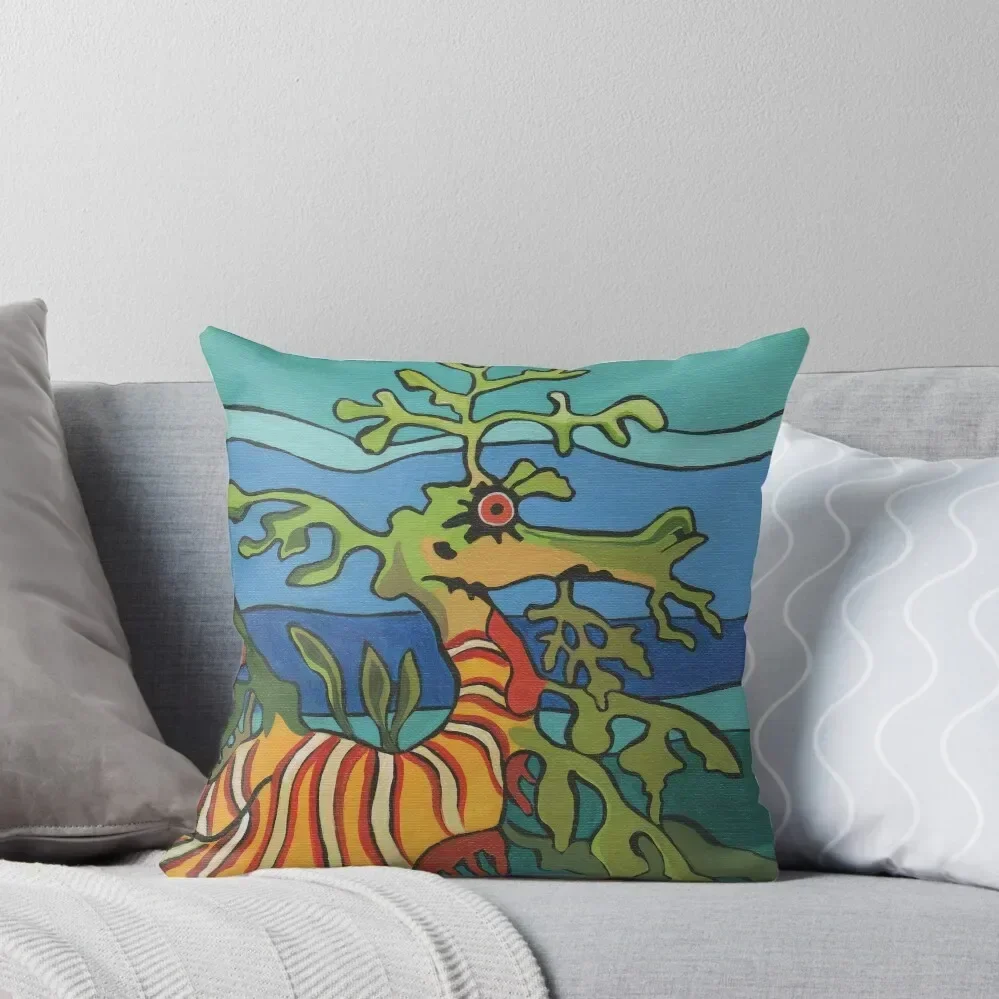 

Leafy Sea Dragon Throw Pillow home decor items bed pillows Rectangular Cushion Cover Pillow Case Christmas pillow