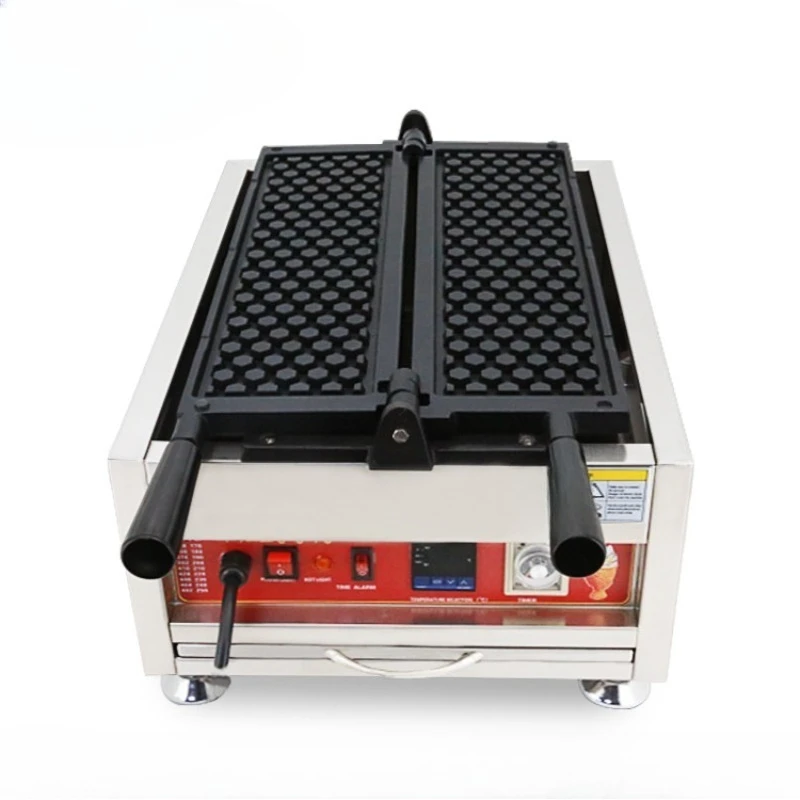 New Long Honeycomb Waffle Machine European and American Dough Scone Machine Digital Display Electric Cake Pan