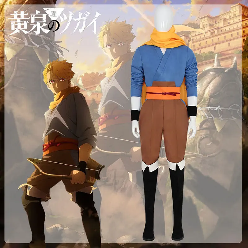 

Anime Yomi no Tsugai Yuru Asa Cosplay Costume Japanese Kimono Full Set for Men and Women Hallowmas Christmas Role Play HCos