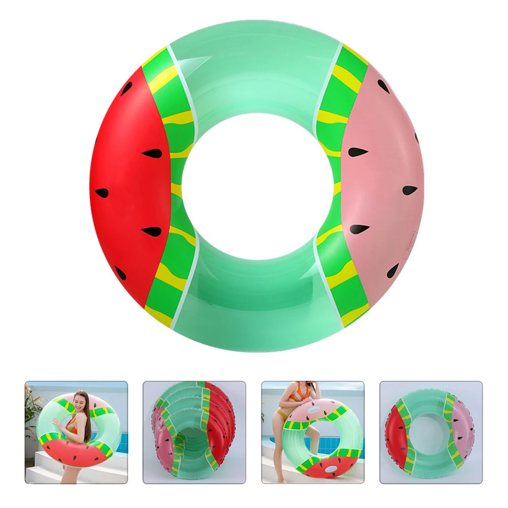 

Inflatable Watermelon Swimming Ring Fruit Summer Pool Float Rings for Adults Pvc Floating