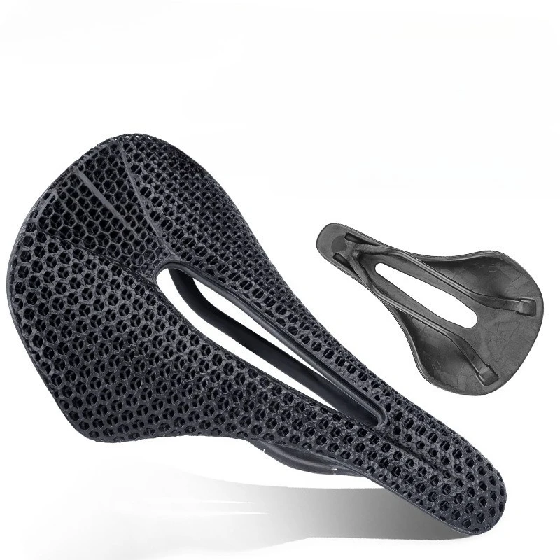 

Mountain bike carbon fiber seat cushion, road bike 3D printing ultralight saddle riding accessories seat cushion