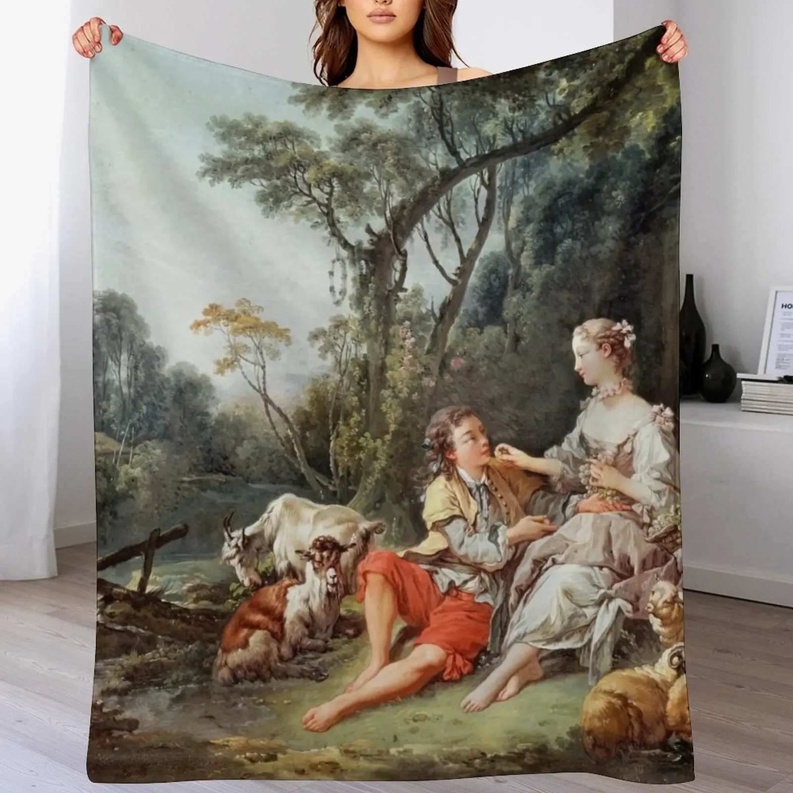 I thought-t-il aux raisins? Throw Blanket Warm Accent Blanket for Living Room Decoration