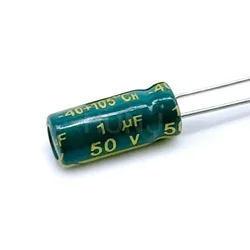 20PCS 1UF 50V 1mf 105C 5X11mm Aluminum Electrolytic Capacitor 50V1UF radial lead