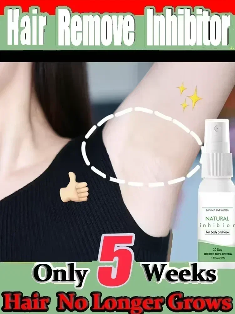 Pulverizador indolor da remoção do cabelo para mulheres, infusão permanente do cabelo, remoção do cabelo do corpo, para pés, mãos, Underarm e parte traseira