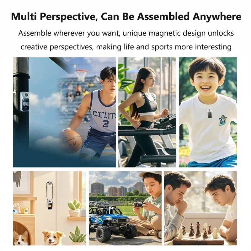 Thumbcam 2.7K HD 1080P WiFi Mini Camera Portable Digital Video Recorder Police BodyCam 180° Rotate Sports DV Riding Camcorder