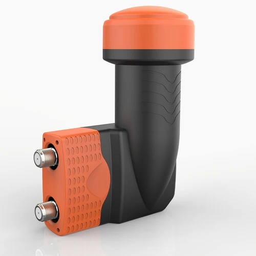 Receptor de satélite Twin Quad LNB 4k LNB Universal full hd 4 salida plato impermeable banda KU LNBF 60dB ganancia Ku-Band para DVB-S2X/S2/S