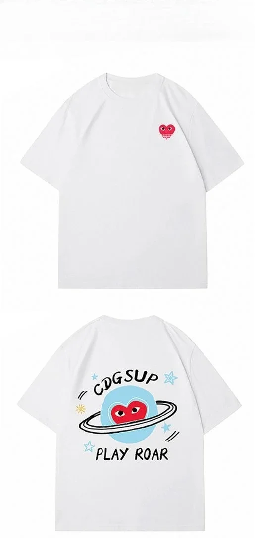 

Plus Size Short Sleeved Women's Printed Pure Cotton Summer Half Sleeved Couple's Top Ins Loose and Versatile Trendy T-shirt