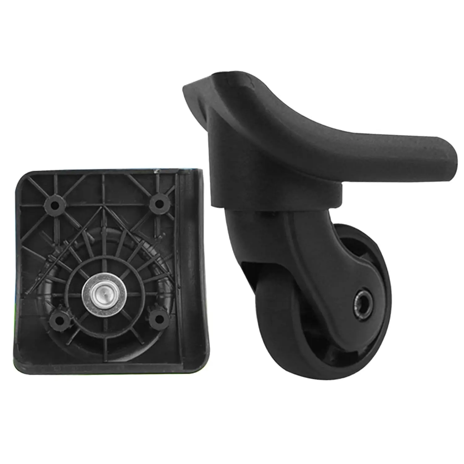 

1Pair Luggage Wheel Replacement Wear Resistant Suitcase Wheels Swivel Casters with 4 Screw Travel Suitcase Wheel Repair Parts