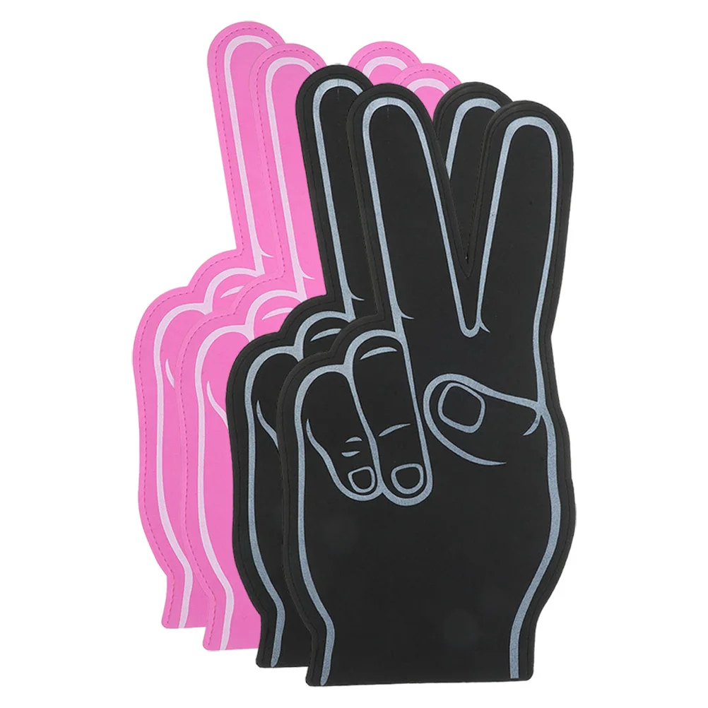 นิ้วโฟม 4 ชิ้น อุปกรณ์ประกอบงานปาร์ตี้ นิ้วเชียร์กีฬา อุปกรณ์เสริมสำหรับกีฬา ของแฟนคลับ นิ้วโฟมสำหรับกีฬา